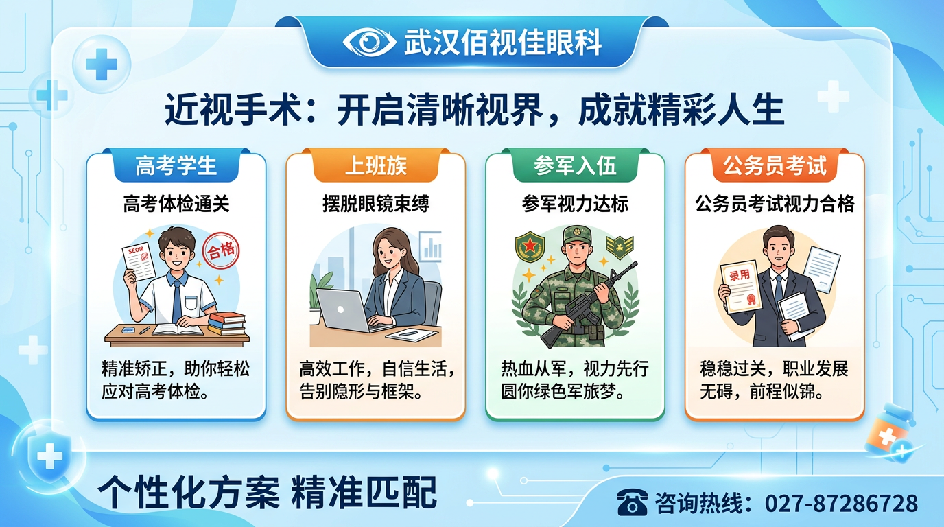 恩施近视手术｜武汉佰视佳眼科近视手术适宜人群与禁忌条件